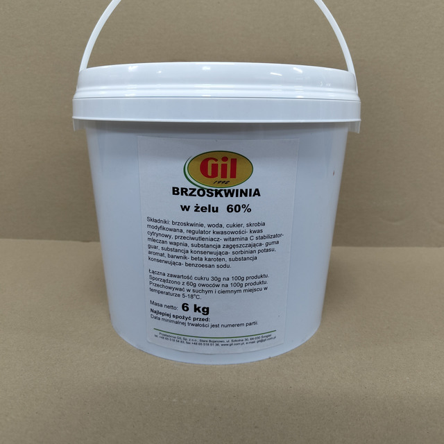 Owoc w żelu: brzoskiwnie