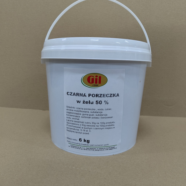 Owoc w żelu: czarna porzeczka